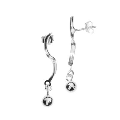 Paar Ohrstecker OSTSEE-SCHMUCK "- Livs - Silber 925/000 -" Gr. 38, silber (silber 925, silberfarben, weiß), Ohrringe, Damen, 38, Silber 925 (Sterlingsilber)