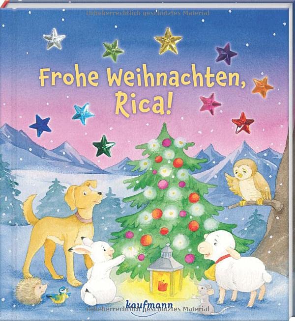 Laura Lamping - Frohe Weihnachten, Rica!: Funkel-Bilderbuch mit Glitzersteinen (Bilderbuch mit integriertem Extra - Ein Weihnachtsbuch: Kinderbücher ab 3 Jahre) - Preis vom 18.10.2026 19:22:15 h