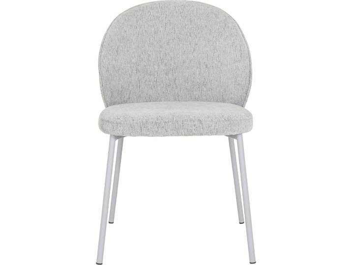 Stuhl Maelia grau Stoff/Metall