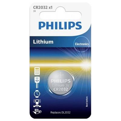 Philips Knopfzelle CR2032 3V 1 St. Lithium Minicells
