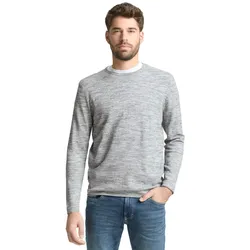 Tom Tailor Herren Rundhals Pullover SPACE DYE KNIT  - Regular Fit - 1051956-39789 Olive multicolor space dye - XXL