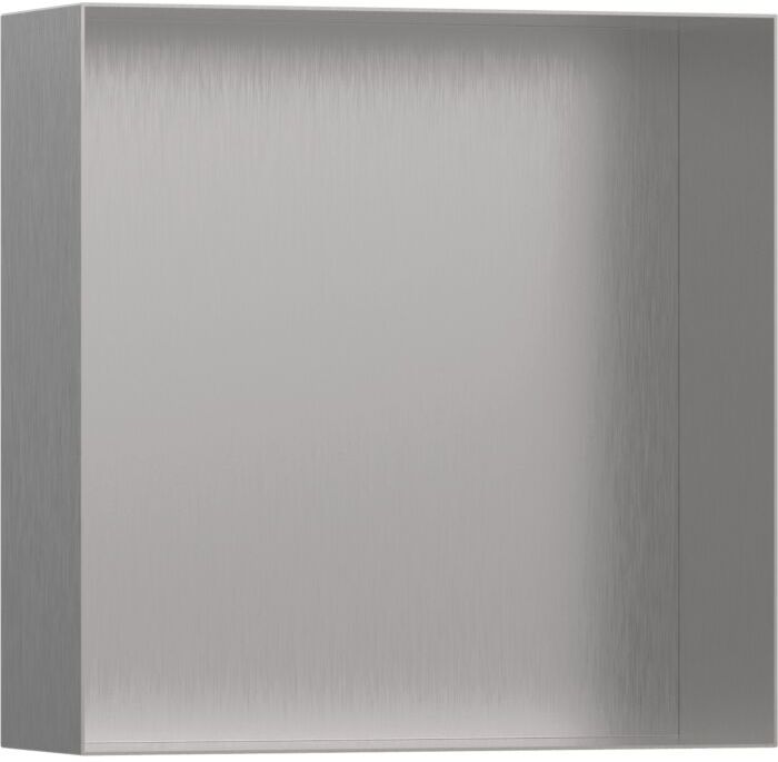Hansgrohe XtraStoris Wandnische 56073800 30x30x10cm, mit offenem Rahmen, Edelstahl Optic