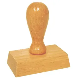 OTTO Office Textstempel aus Holz mit 5-7 Textzeilen braun, 5.6x7.2x3 cm