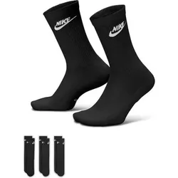 NIKE Herren Socken U NK ED ELVD CRW 3P FUTRA -144, Größe S in Schwarz 902