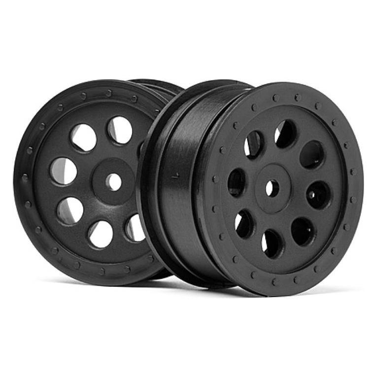 HPI Mini Trophy Felgen ST-8 schwarz (0mm OFFSET/2Stk) (103039)