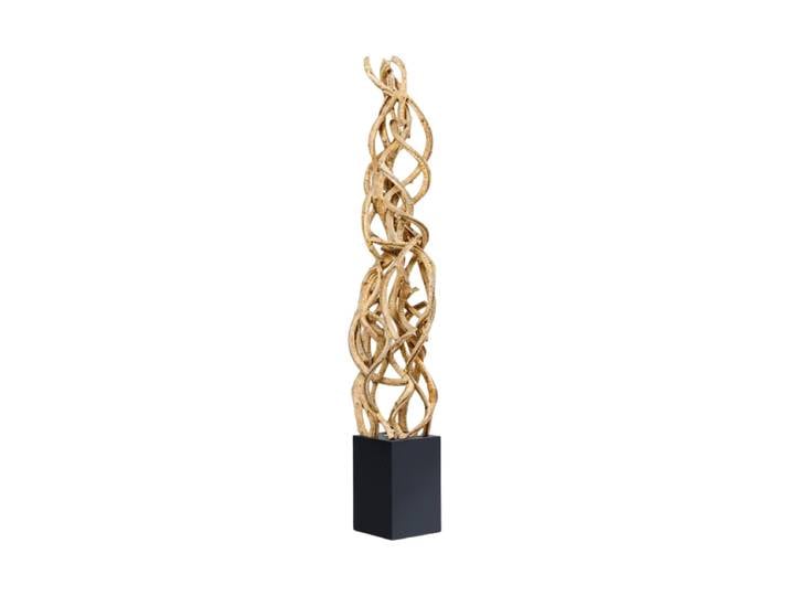 LED Design Stehlampe „Vigne“ Natural, Schwarz Invicta Interiors