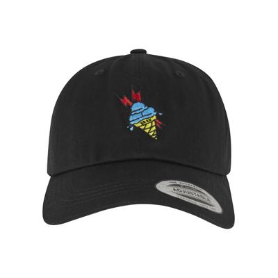 Snapback Cap MERCHCODE "Merchcode Gucci Mane Ice Cream Brrr Dad Cap", Herren, Gr. onesize, schwarz, 100% Baumwolle, Caps