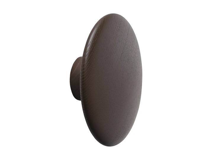 Muuto Dots Wood patère en bois Rouge brun, Ø13 cm