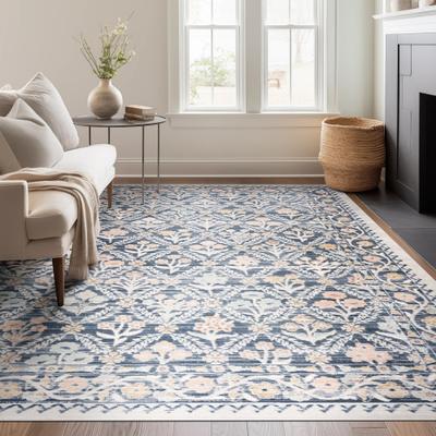 Alise Rugs Crosswood Camilla Traditional Floral Indoor Polyester Area Rug