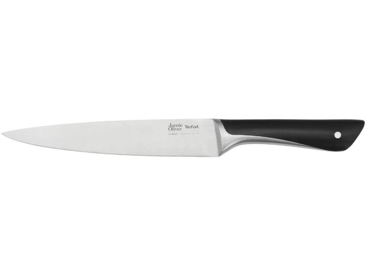 Fleischmesser TEFAL Jamie Oliver 20cm , schwarz, Klingenlänge 20cm, Edelstahl, Kochmesser, Fleischmesser