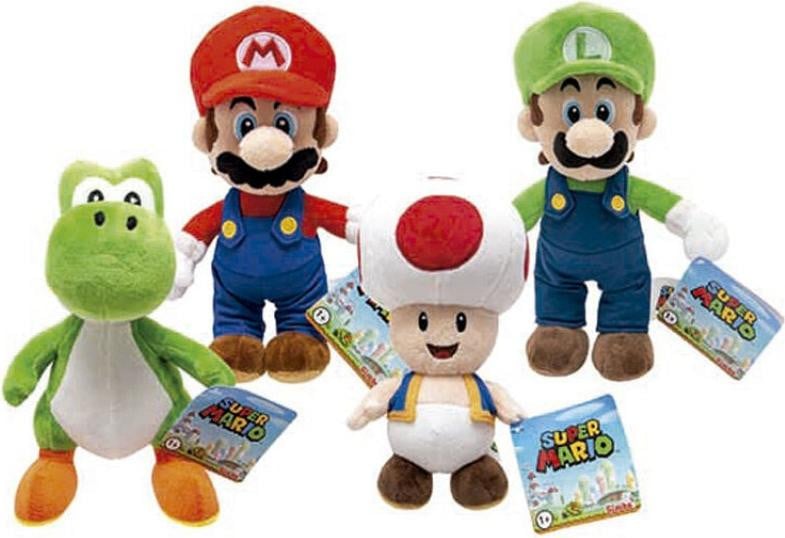 Simba Disney Super Mario pluche knuffel, 20 cm, meerkleurig
