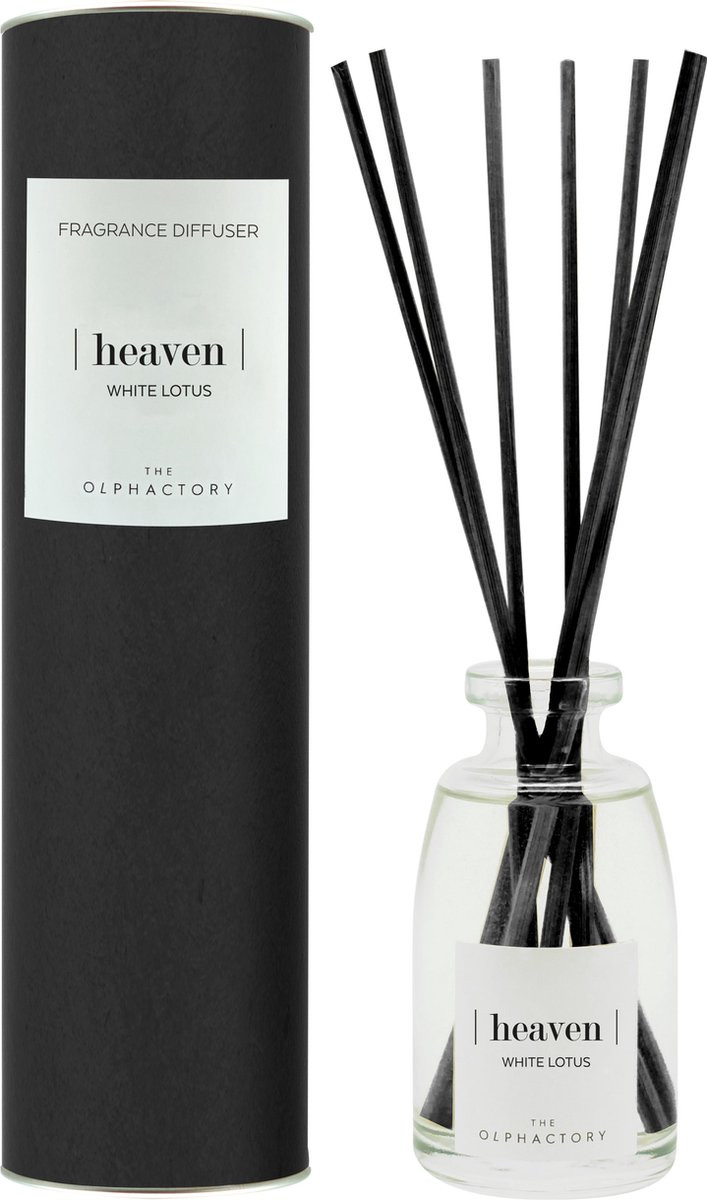 The Olphactory Luxe Geurstokjes Reed Diffuser Heaven Tropische Witte Lotus
