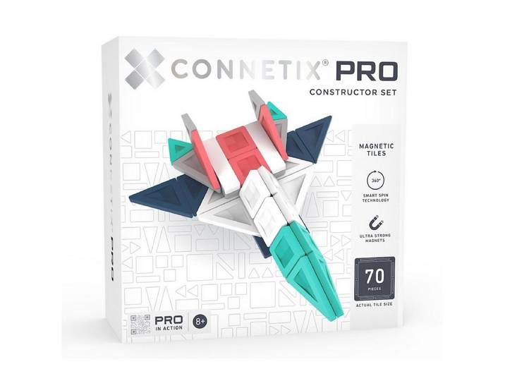 Connetix Magnetbaukasten Set mit 70 Teilen für kreatives 3D-Konstruieren Magnetspielbausteine