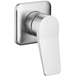 Dornbracht LISSE UP-Einhandbatterie Chrom gebürstet, Abdeckplatte 78 x 78 mm