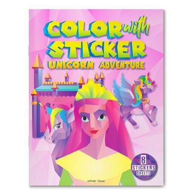 Color with Sticker - Unicorn Adventure, von Wonder House Books, Prakash Books, 978-93-5440-721-5