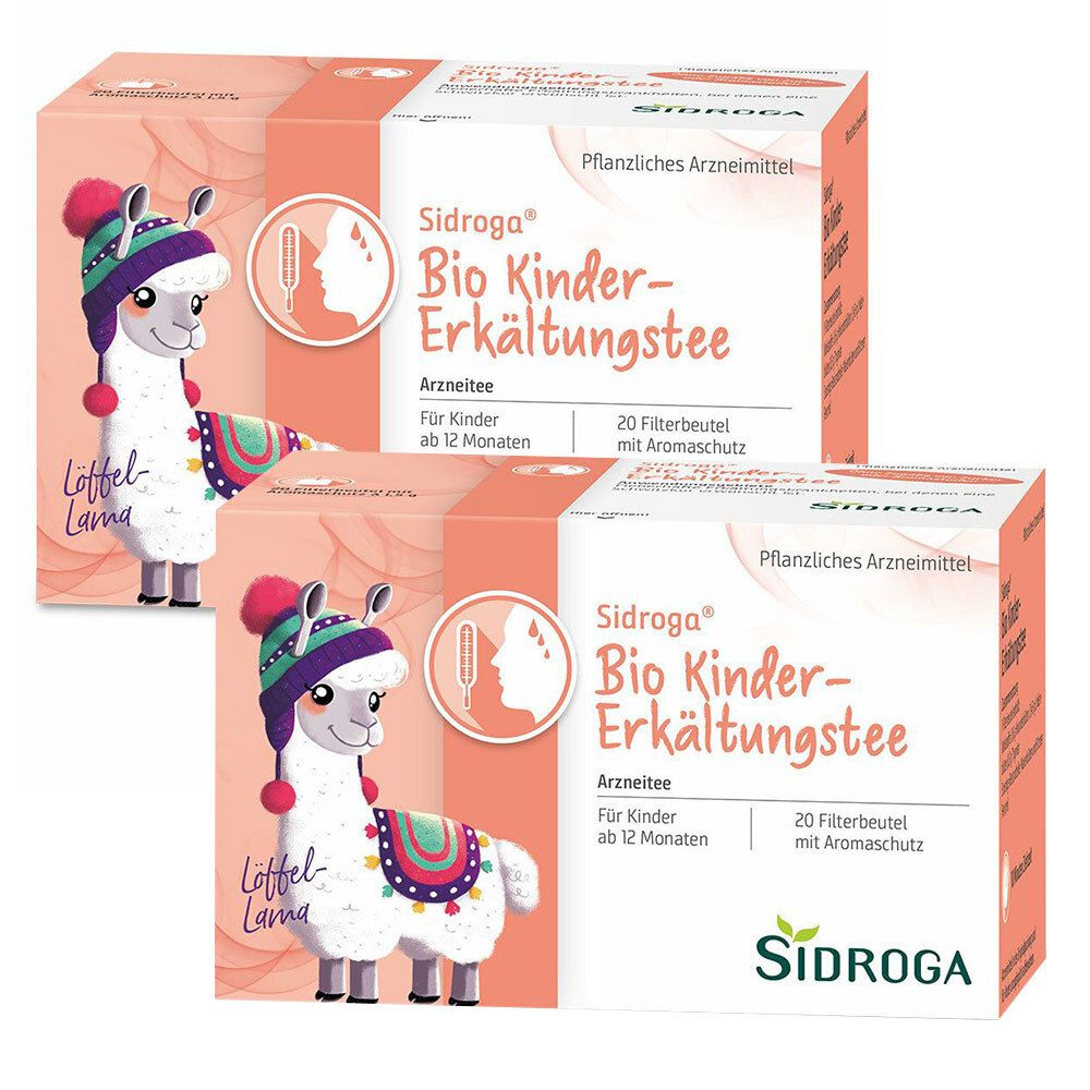 Sidroga Bio Kinder-Erkältungstee Filterbeutel Doppelpack 2x20x1,5 g Tee