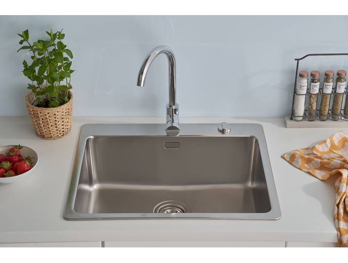Évier Chicago acier inoxydable 60cm