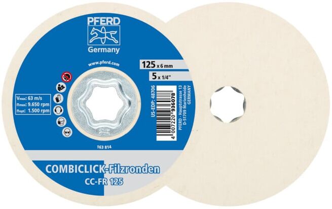 Roue en feutre PFERD COMBICLICK CC-FR 125 (42003025)