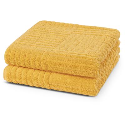 Handtücher ROSS "CARRE", gelb (sonne), B:50cm L:100cm, Frottier, Frottier, Handtücher, 100% Baumwolle, Rippenstruktur, große Farbauswahl