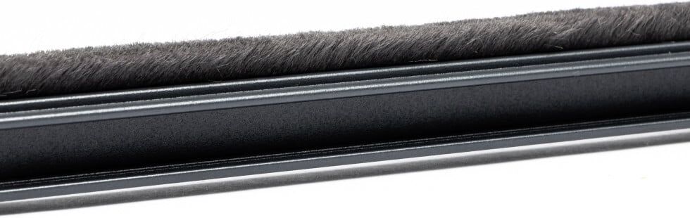 Telluria Zugluft Bürstenprofil inkl. Mitnehmer für Glasschiebewand Lounge XL granitgrau