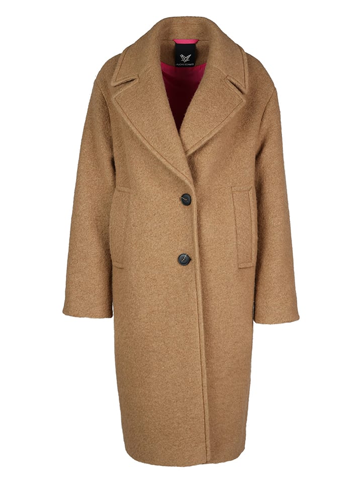 Fuchs Schmitt Wollmantel in Camel - 44