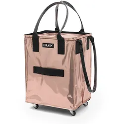 Shopper mit Rollen, medium Hulken Bag Hulken rosegoldfarben rosa, Designer Alex & Yoni Sheleq, 40x56x30 cm