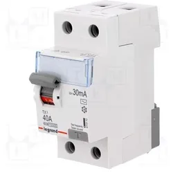 Legrand, Schutzschalter, RCD-SCHALTER LE-411510 EINPHASIG, AC-TYP 30 mA 40 A