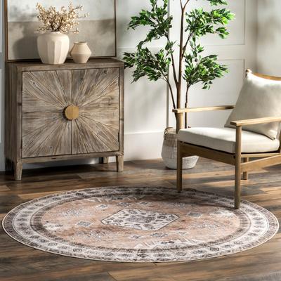 Nuloom Evelina Traditional SplashGuard Machine Washable Area Rug