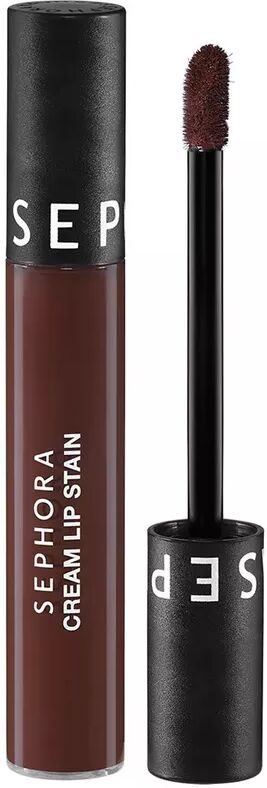 SEPHORA - Cream Lip Stain - Samtiger kussechter Lippenstift - Flüssiger matter Lippenstift, 5 ml,  Brownie