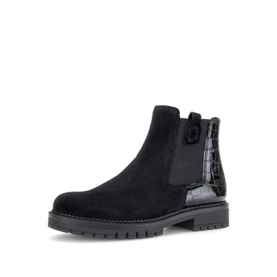 Chelseaboots GABOR "Chelsea Boot", Damen, Gr. 38, schwarz, Schuhe Chelseaboots