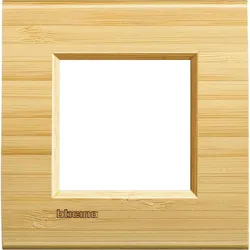 Legrand LNA4802LBA Abdeckrahmen LIVINGLIGHT: 1-fach, 2 Module, Farbe: Bambus