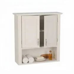 Relaxdays Weißer Hängeschrank Weiß