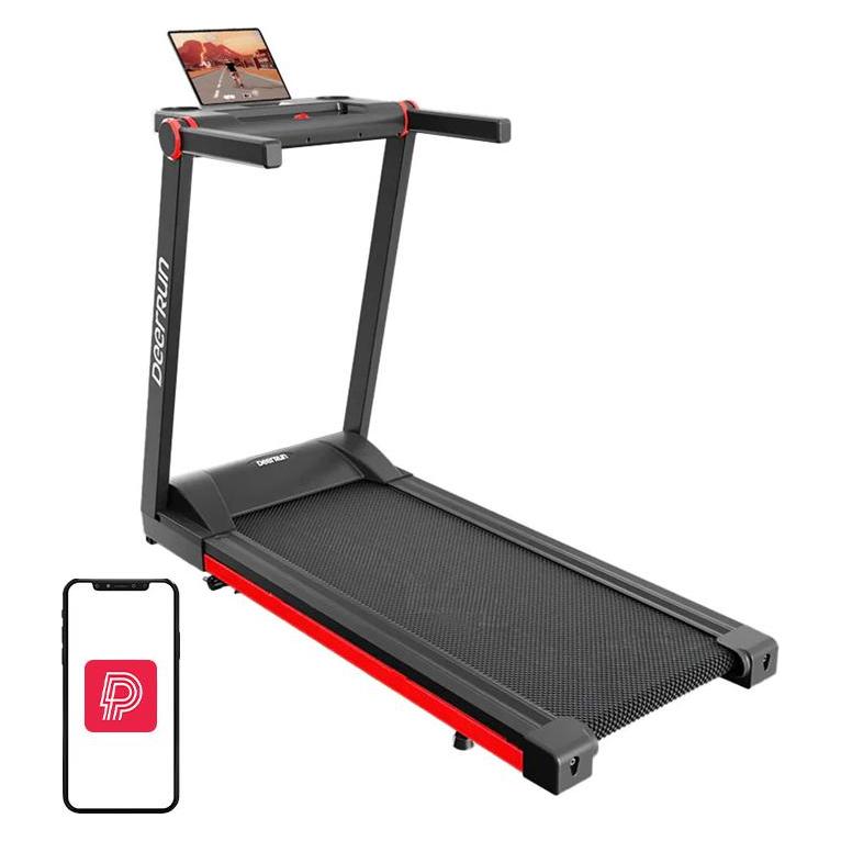 DeerRun A1 Pro - klappbares elektrisches Laufband (schwarz und rot) (A1 Pro - Black&Red)