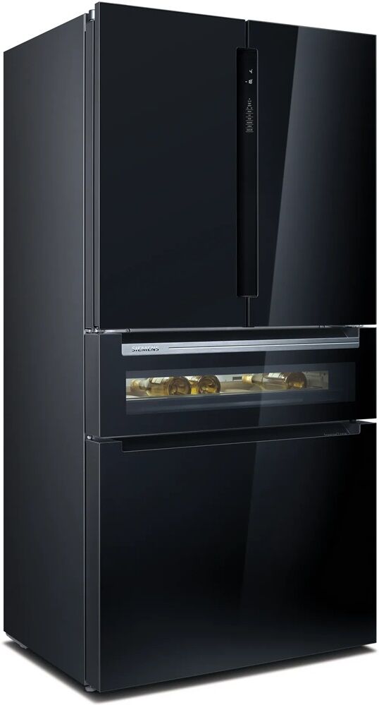 Frigorífico Americano KF96RSBEA Porta Francesa 572L No Frost (Preto) - SIEMENS