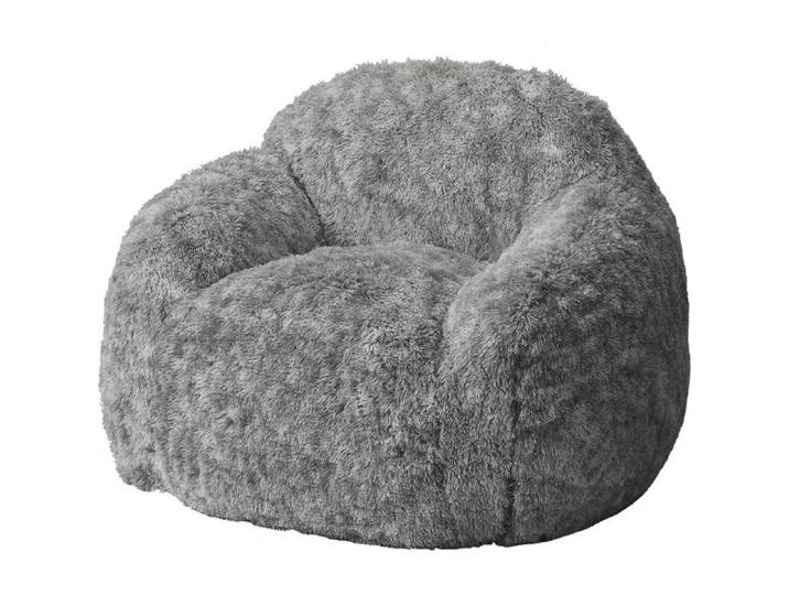 Pouf poire ronde pouf poire velours 94X96X65cm Fauteuil Canapé pouf confortable pour le salon NOIR