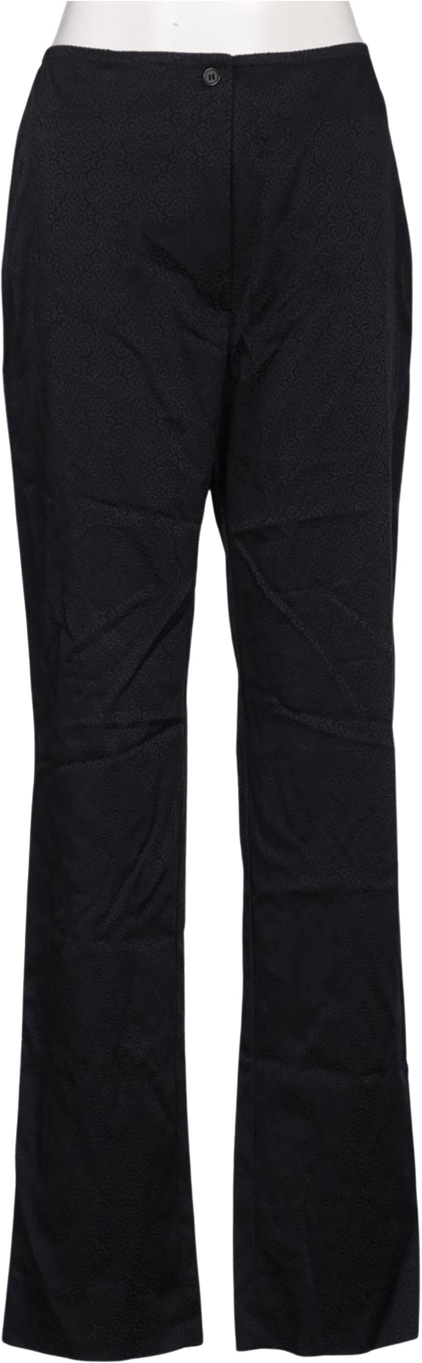 Uli Knecht Damen Stoffhose, Schwarz, Gr. W28, kein / Etikett - Second Hand