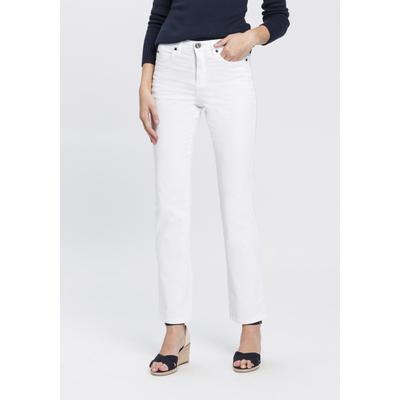 Gerade Jeans ARIZONA "Comfort-Fit", Damen, Gr. 40, N-Gr, weiß, Jeans, Obermaterial: 98% Baumwolle, 2% Elasthan, Basic, normal lang, Jeans, High Waist, Topseller