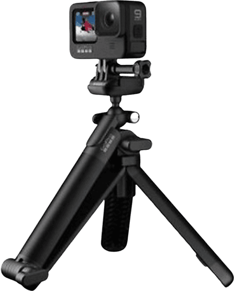 Trípode - GoPro 3 Way Grip 2.0, Tres formas, Brazo plegable, Negro