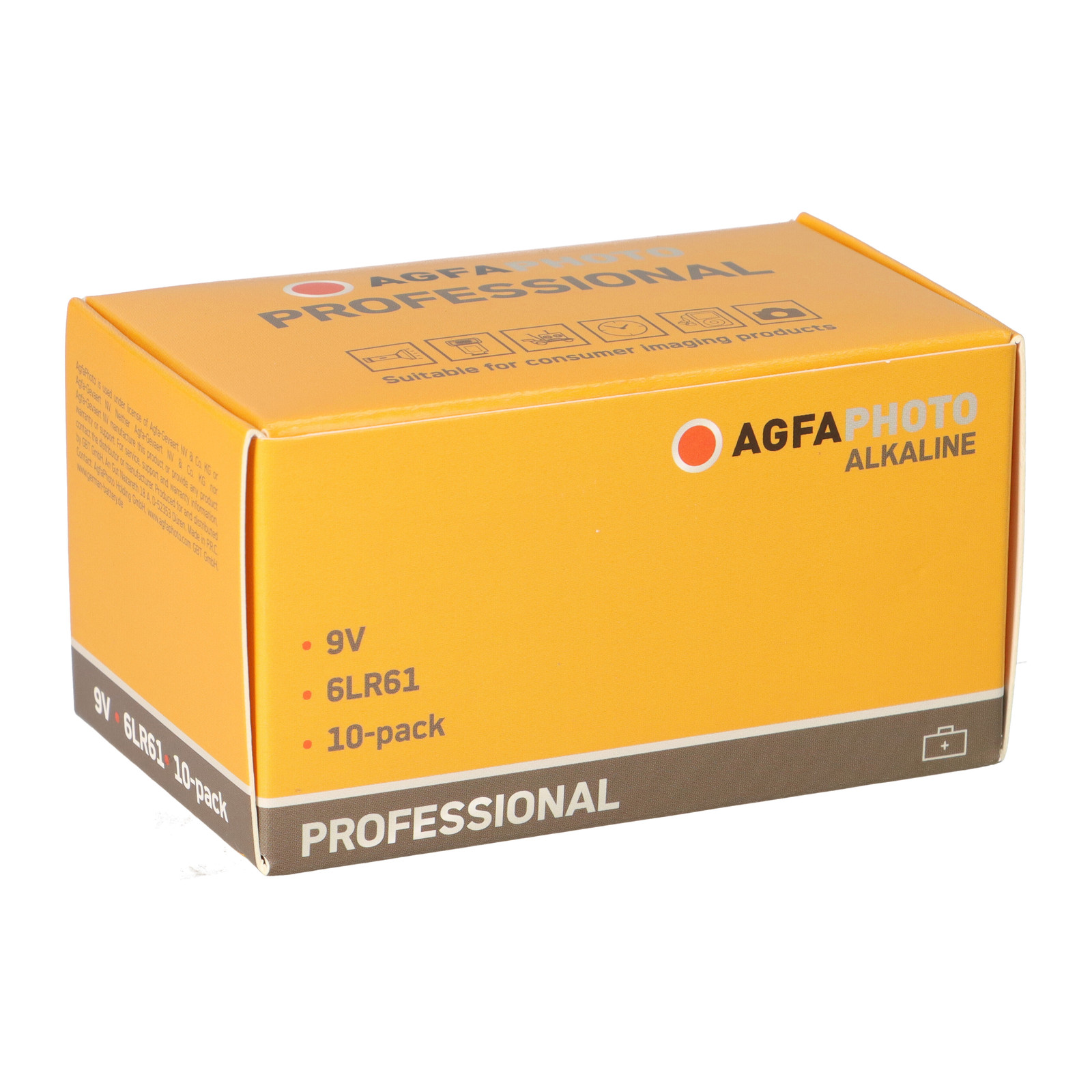 AgfaPhoto Professionele 6LR61 9V alkaline blokbatterij - 10 stuks