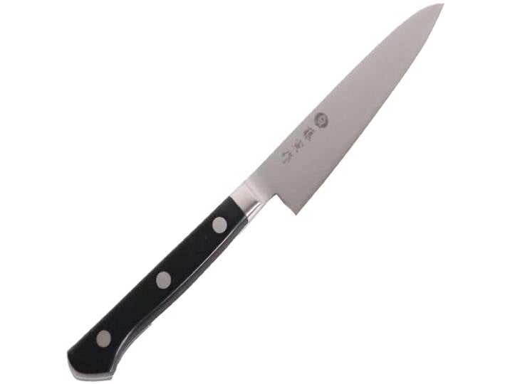 FU-801 Petty Messer, 4,7 Zoll (120 mm), hergestellt in Japan, kobaltlegierter Stahl, zweischneidig, perfekt zum Schälen und Schneiden von Obst und Gemüse, Allzweckmesser zum Kochen von Fleisch und