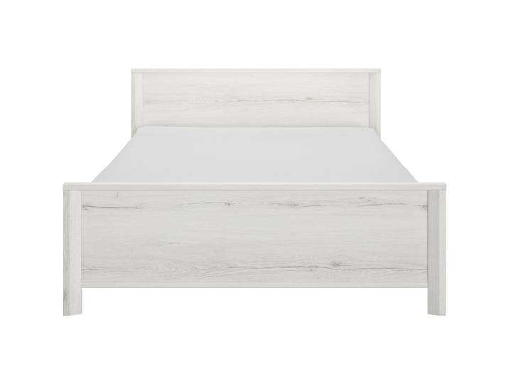 Bett Lugo Eiche Struktur Holzwerkstoff 140 x 200 cm - Bett