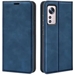 König Design Hülle Handy Schutz für Xiaomi 12 Case Cover Tasche Wallet Etuis 360 Grad Bumper (Xiaomi 12, Xiaomi 12X), Smartphone Hülle, Blau