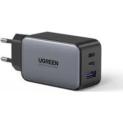 Ugreen Nexode (65 W, 3 Ports), USB Ladegerät, Schwarz