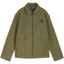 Tom Tailor Kinder-Canvas-Jacke mit Kragen - Jungen - Gr. 140 - grün