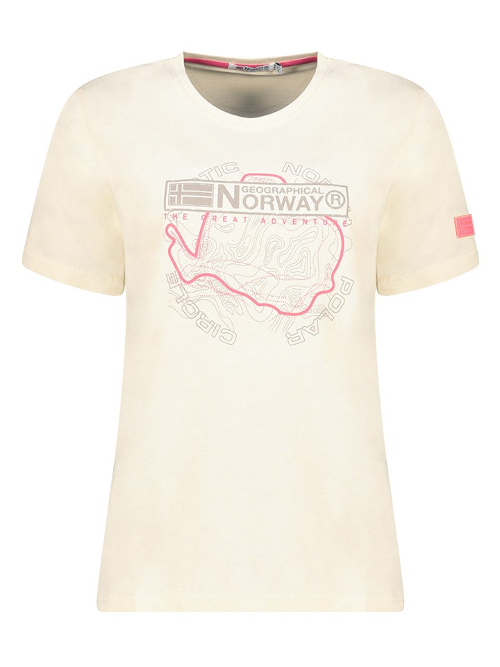 Geographical Norway Shirt in Creme - XL