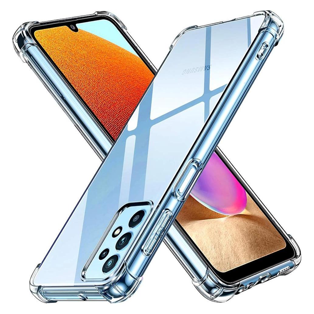 Techsuit - Shockproof Clear Silicone - Samsung Galaxy A32 4G - Clear (Samsung Galaxy A32) (56347306)