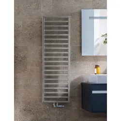 Zehnder Design-Heizkörper Quaro Mixbetrieb, Titane, 1865x30x600 mm, spritzwassergeschützt IP44