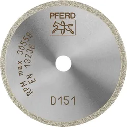 PFERD TOOLS Diamant-Trennscheibe D1A1R für Glas/Keramik/Hartmetall - 68405015
