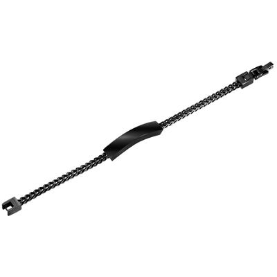 Armband ADELIA´S "Armband aus Edelstahl 20 cm", schwarz, Armbänder, Damen, 20cm, Edelstahl, Armband, Perfekt als Geschenk zum Weihnachten