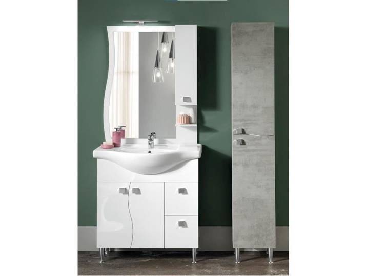 Meuble de salle de bain - Non spécifié - Ref. 002390 - Couleur blanche - Pour salle de bain